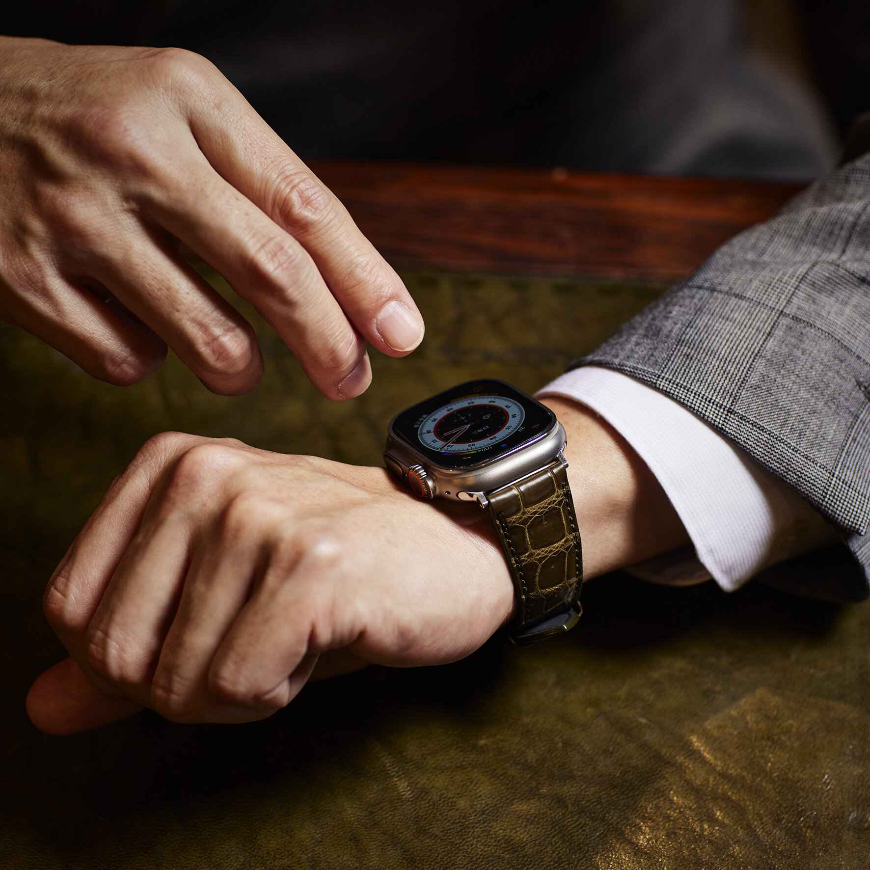 クロコダイルレザーバンド Silver Edition｜JINCOLLE(ジンコレ