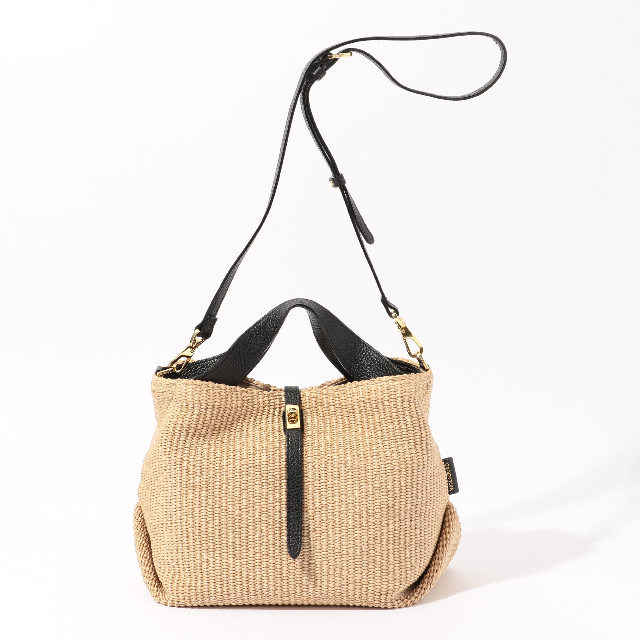 VIOLAd'ORO イタリアンラフィアシート 2WAYトートバッグ M