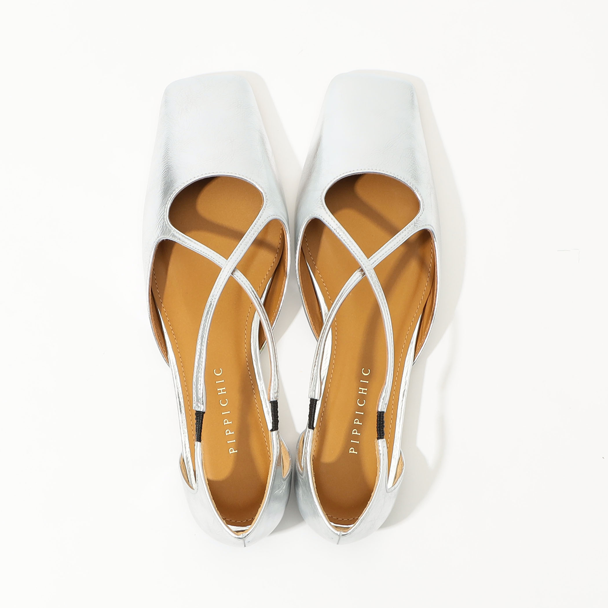PIPPICHIC AMBER シルバー フラットシューズ｜トゥモローランド 公式通販