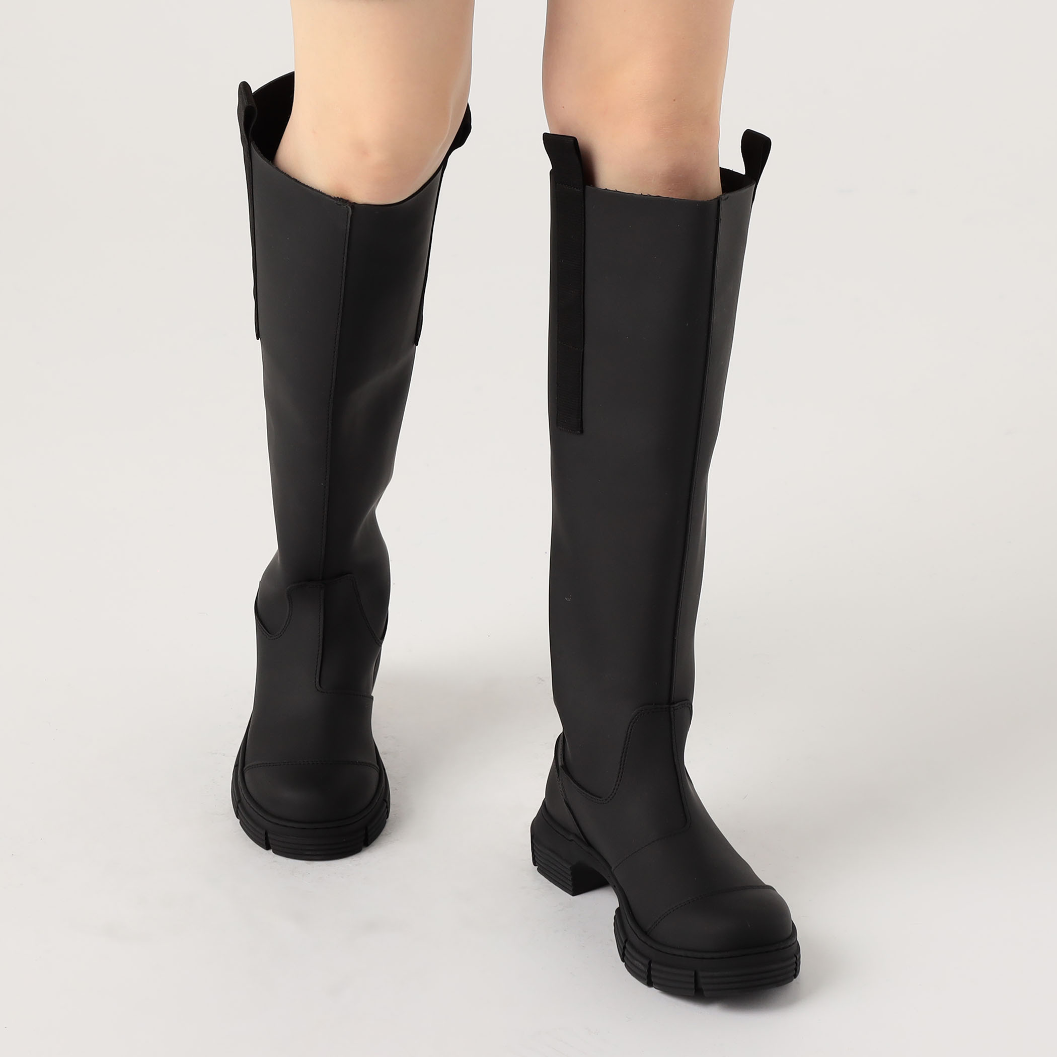 GANNI Recycled Rubber ロングブーツ｜トゥモローランド 公式通販