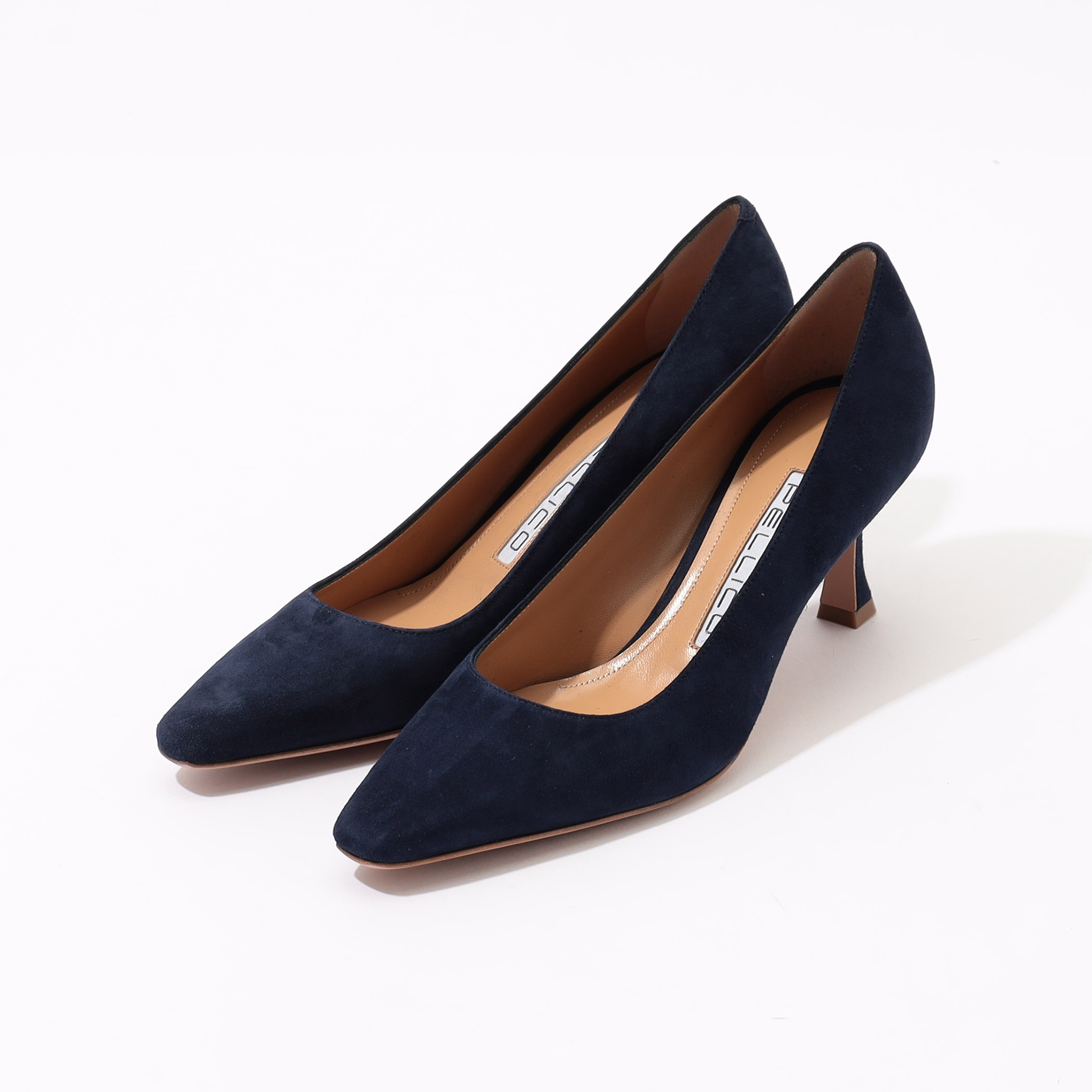 PELLICO ネイビー スエード フラットシューズ アネッリ 【公式通販】