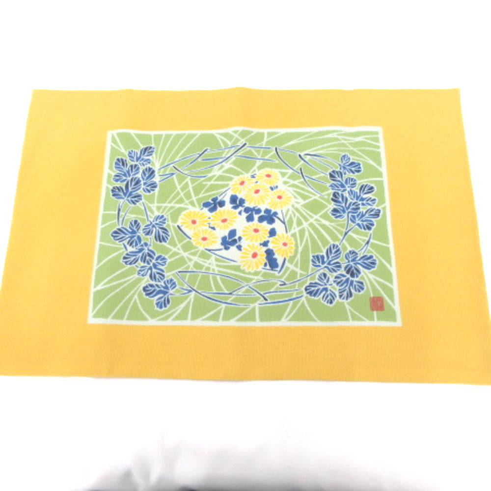 その他小物 加賀友禅 卓布 加賀友禅作家 鶴見保次氏 つるみやすじ氏