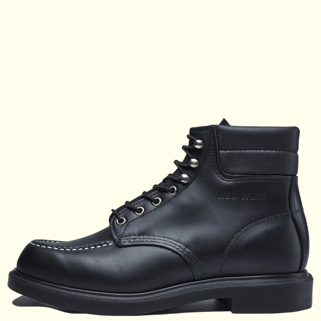 REDWING】 SUPERSOLE 6' MOC-TOE 8133(E)(6H(24.5cm) BLACK CHROME