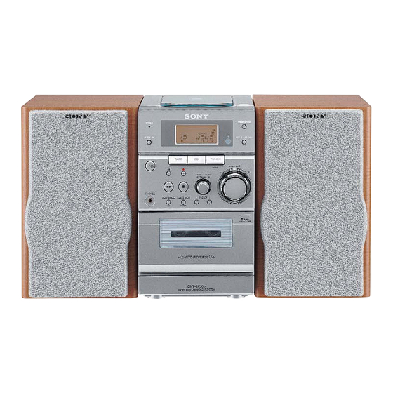 SONY CMT-EP505 - MICRO HI FI COMPONENT SYSTEM PRODUCT INFORMATION