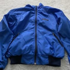 希少□パタゴニア 80s デカタグ シェルドシンチラ ジャケット ブルー