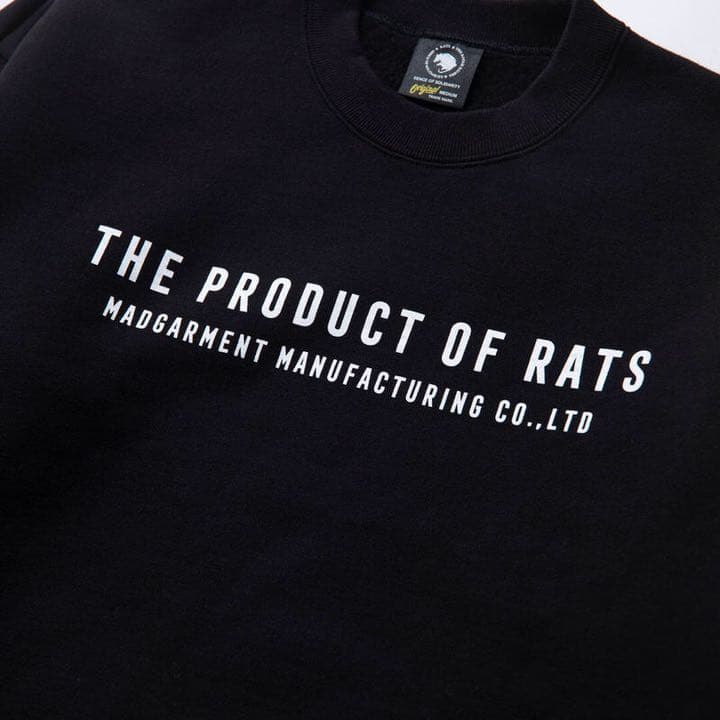 RATS TPOR CREW NECK SWEAT BOLT スウェット ラッツ CREW NECK SWEAT