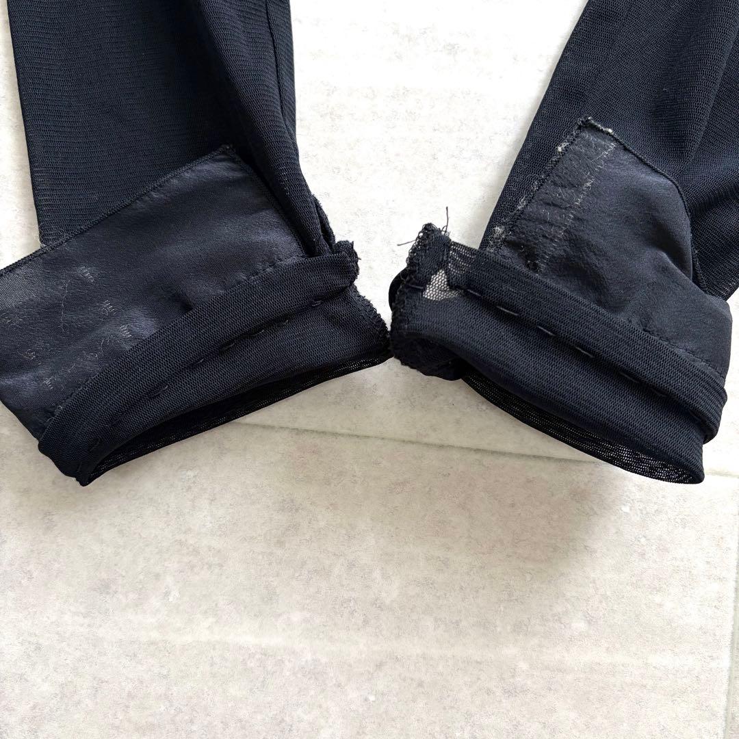 エイココンドウ パワーネット シアー パッチワーク ワンピース