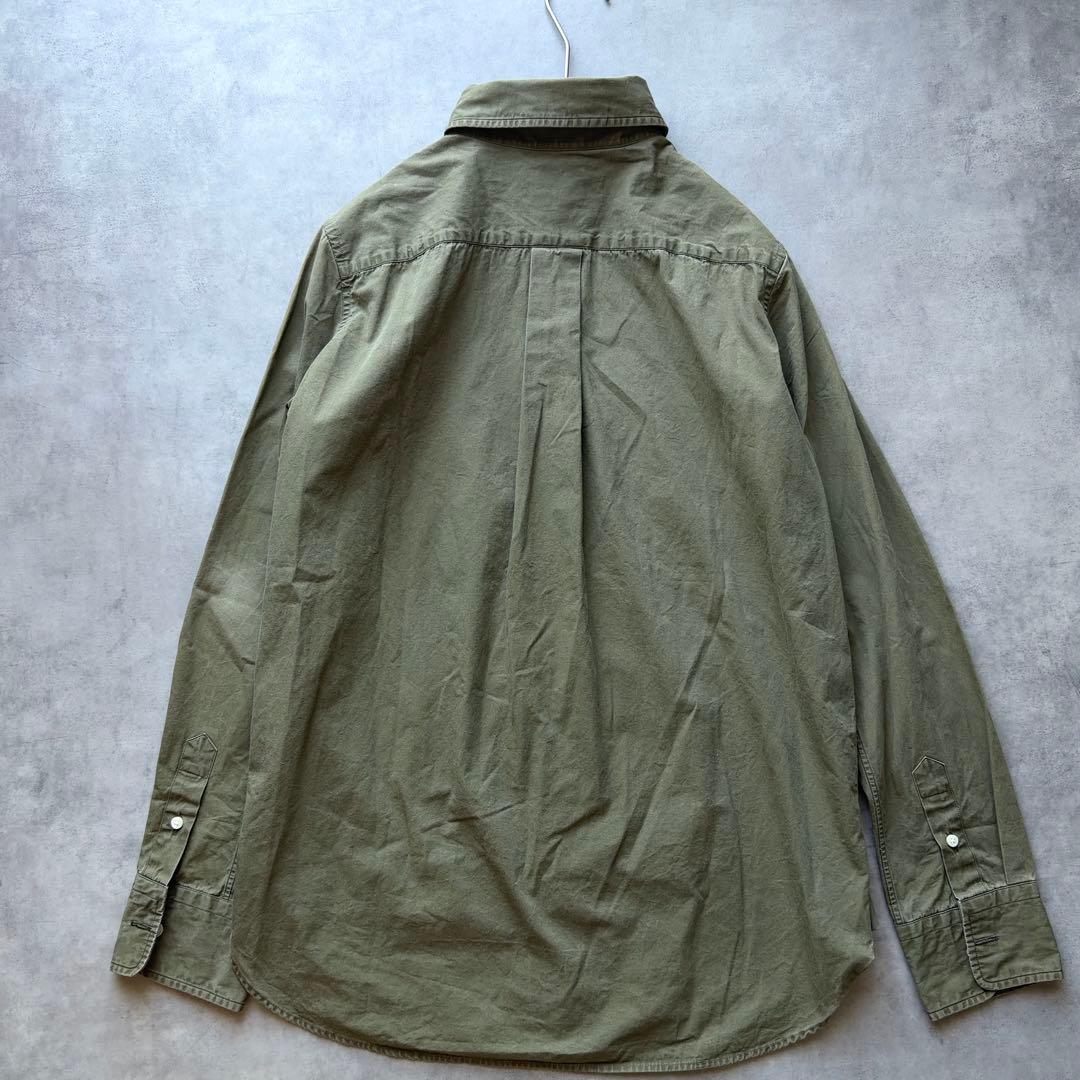 MADISONBLUE】マダムシャツ ウォッシュドアウト カーキ コットン02