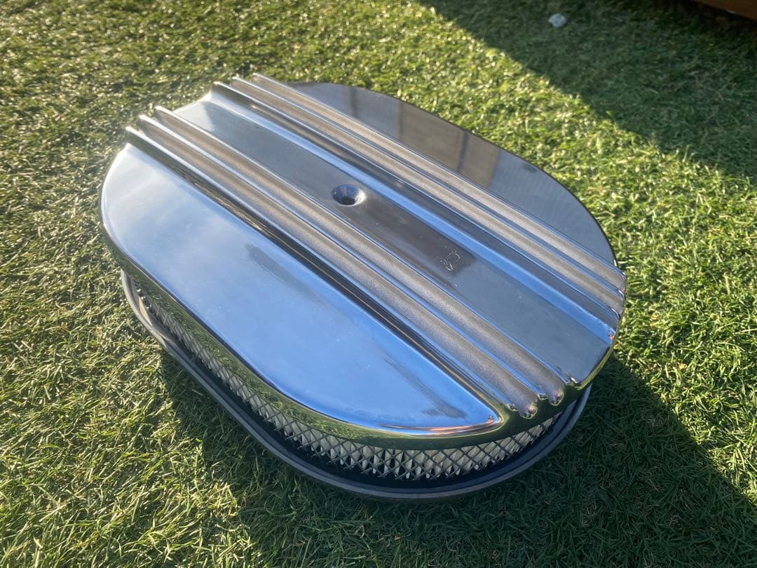 12インチオーバルエアクリーナー アルミシボレーインパラSBC