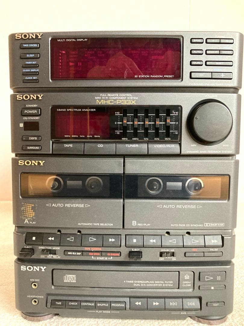 SONYピクシー☆日本製☆ミニコンポ本体のみHCD-P33Xジャンク品pixy