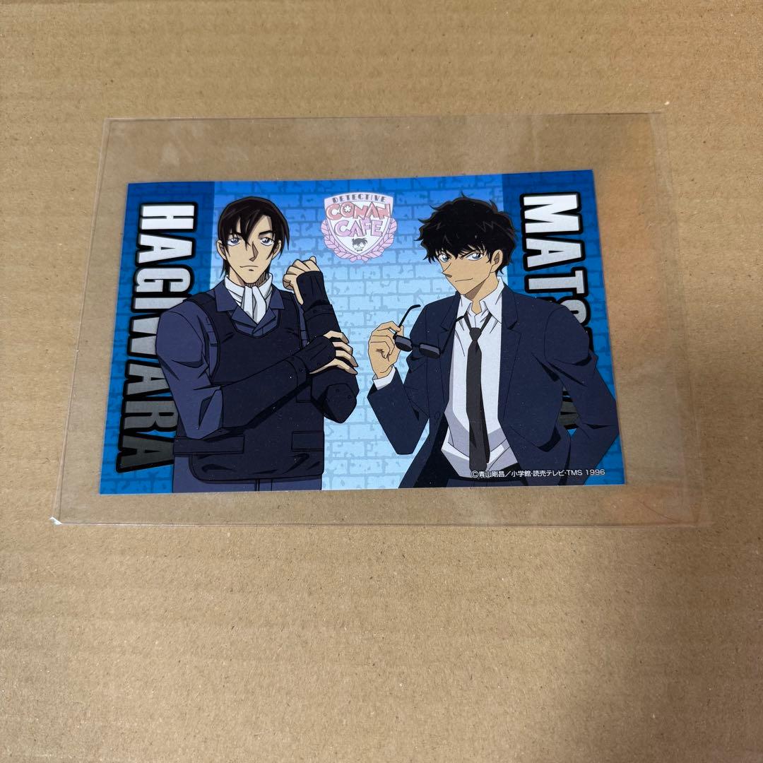 名探偵コナンカフェ ポストカード 松田陣平＆萩原研二イラストカード