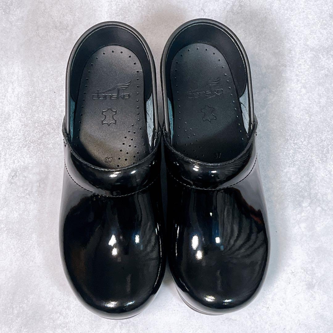 ダンスコ】サボサンダル (37) プロフェッショナル パテント 厚底