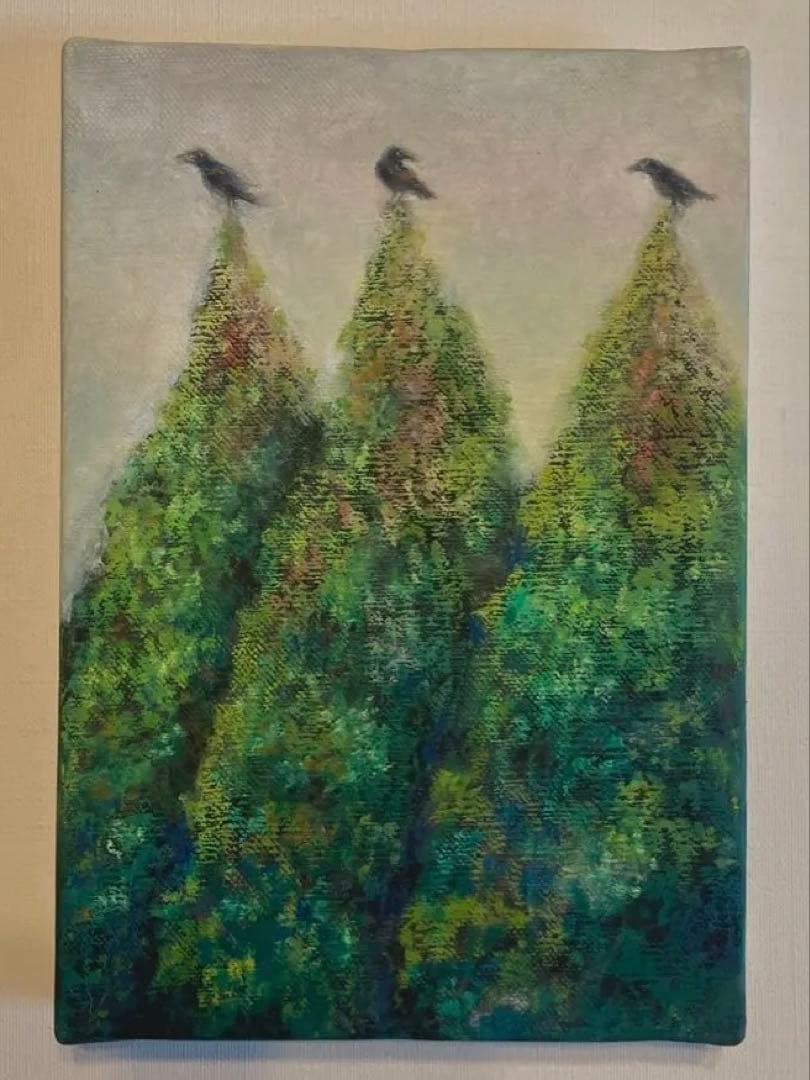 木と鳥の絵※原画※真作※直筆サイン入り 鳥山明直筆サイン入りカラー複製イラスト「DRAGON BALL」