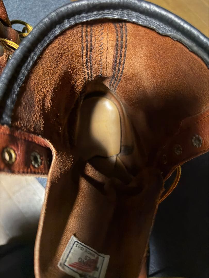 80's REDWING 957 8 2Eヴィンテージ プリント羽タグ