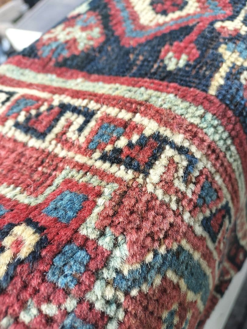 アンティークハムセ　カシュガイ　ラグ　トライバルラグ　絨毯 アンティークハムセ カシュガイ ラグ トライバルラグ 絨毯