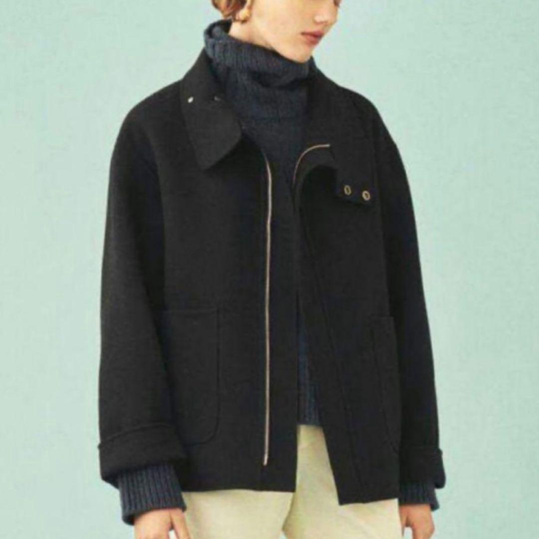 GALERIE VIE ライトメルトンスタンドカラーショートコート ジャージーメルトン スタンドショートコート｜MEN'S MELROSE（メンズ