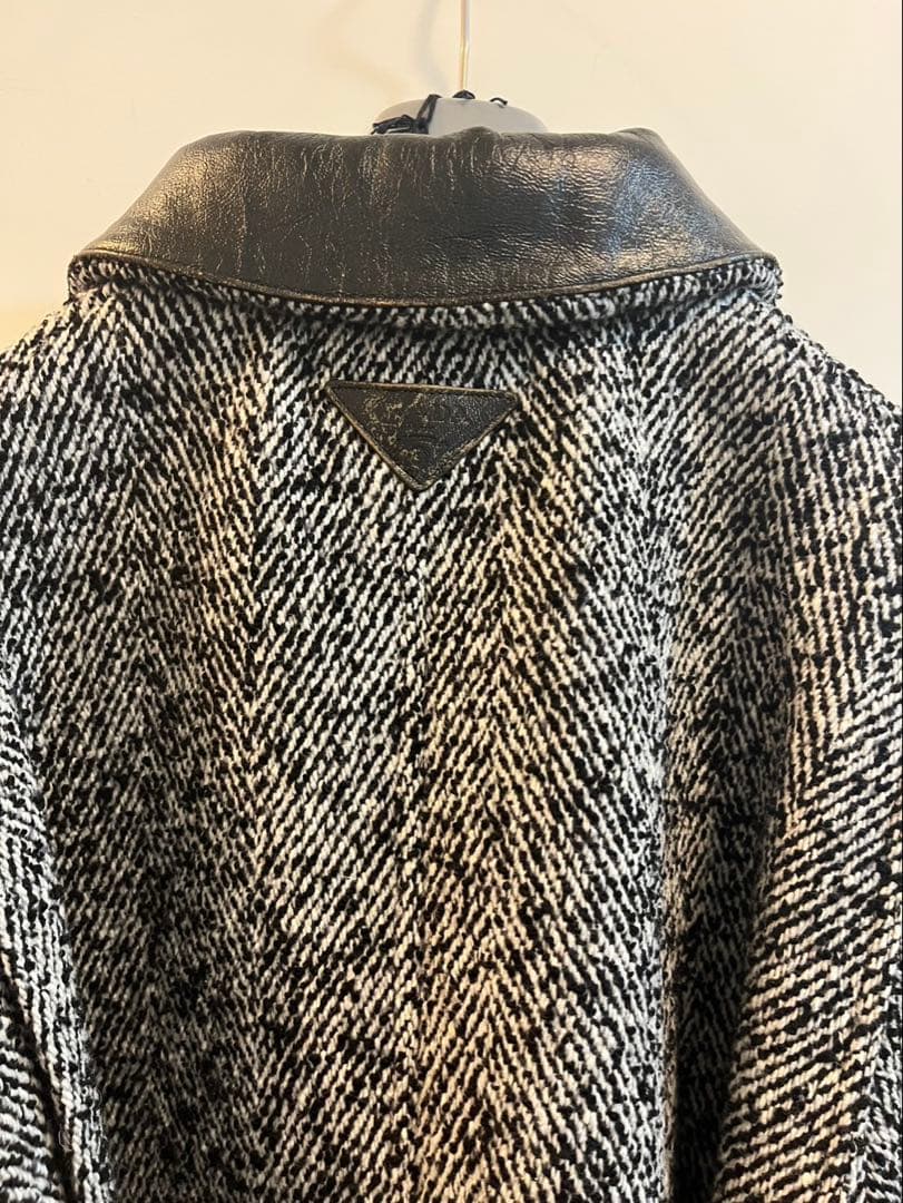 プラダ PRADA 24AW ウールブレンド ジャケット コート グレー - メルカリ