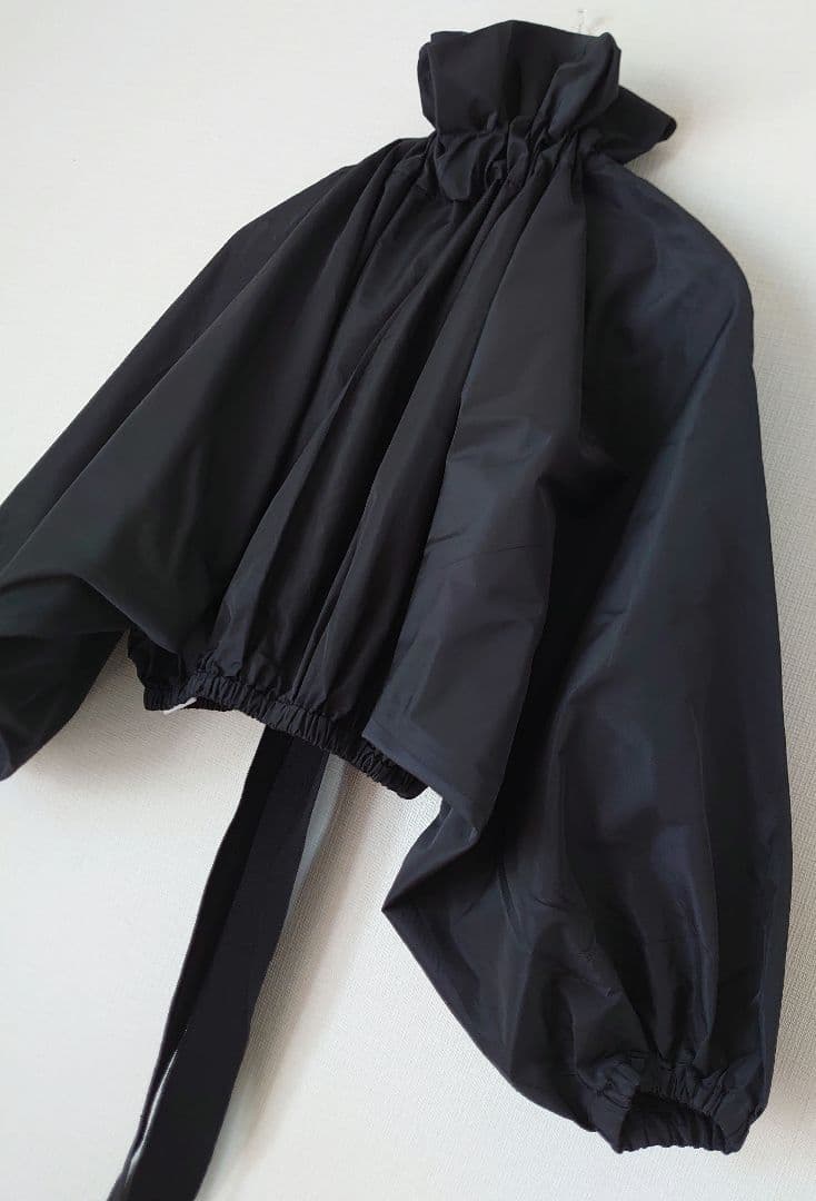 PATOU パトゥ/ドローストリングス ラッフルフリル ブラウス ギャザー