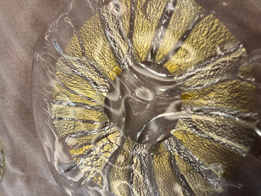 西中千人 ガラス 銘々皿五客 向付 平皿 ケーキ皿 5客