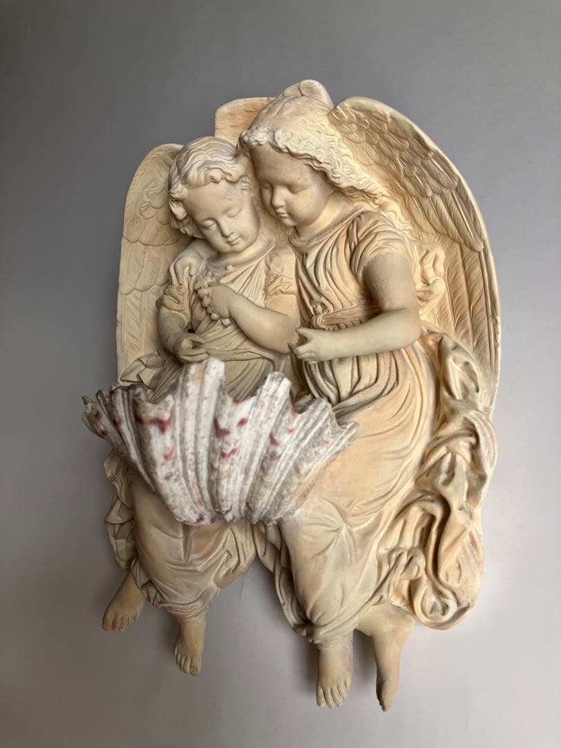 幼い天使たちの聖水盤 フランスアンティーク - メルカリ