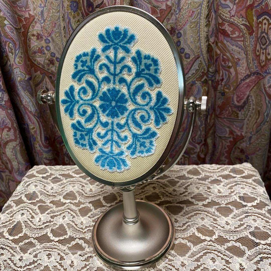 資生堂 スタンドミラー 花椿 SHISEIDO 昭和レトロ 記念品 化粧鏡