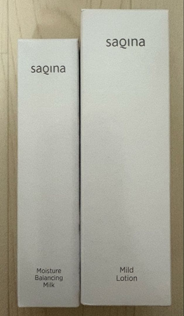 最安値 サキナ 2点セットはモイスチャーバランシングミルク&マイルド