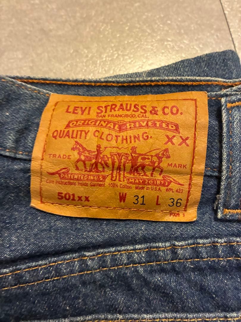 90sUSA製Levi's 501xx W31 バレンシア555 1991年 - メルカリ