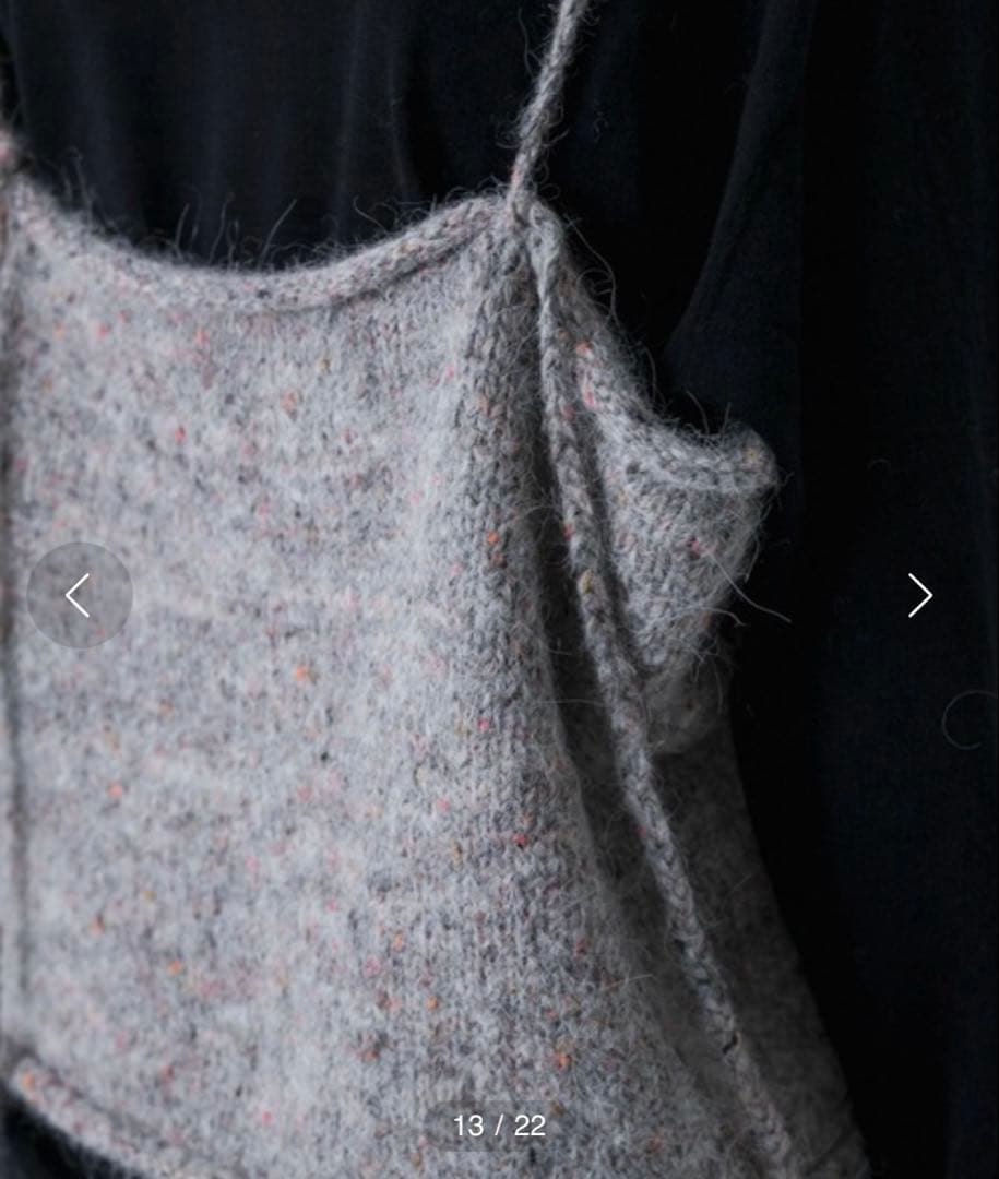 かぐれ カラーネップアルパカニットキャミソール - メルカリ