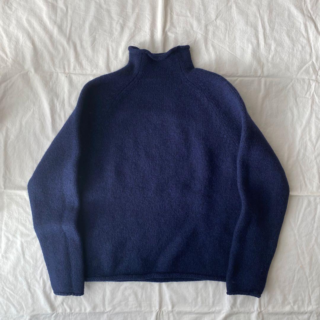 90s j.crew ロールネックニット　セーター 古着 90s J Crew Always 無地 ソリッド ロールネック ローゲージ