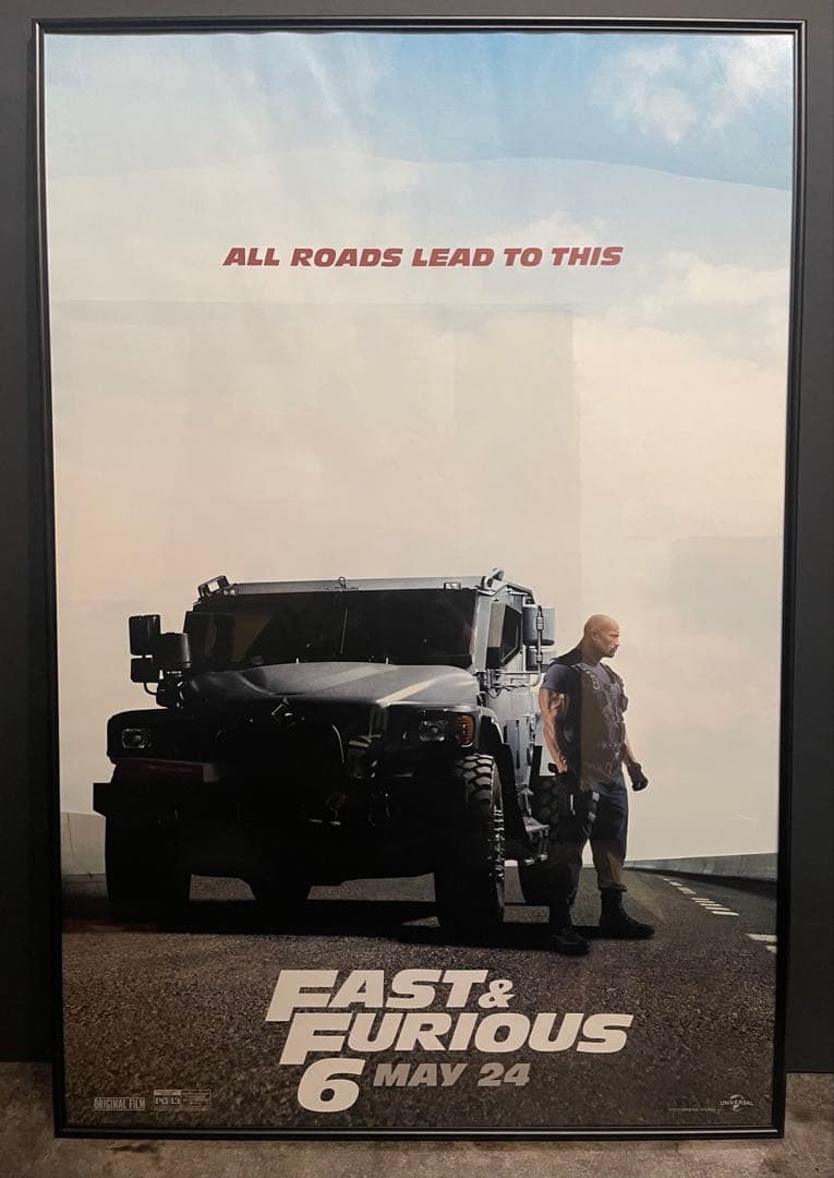 枚数限定*映画館用片面印刷ポスターUS版:Fast & Furious 6 - メルカリ