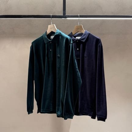 LACOSTE for BEAUTY&YOUTH＞ ベロア ポロシャツ