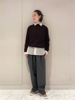 フロッキーレース レギュラーカラーシャツ（MACPHEE）｜ルミネの