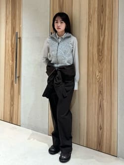 ATTISESSION＞ストライプ スリム シャツ