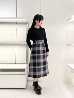 クレストブリッジチェッククロッシングビエラドッキングドレス（ドレス