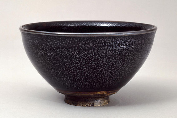 南宋時代 油滴天目茶碗 笠茶盞 旧家蔵出し 唐物 古賞物