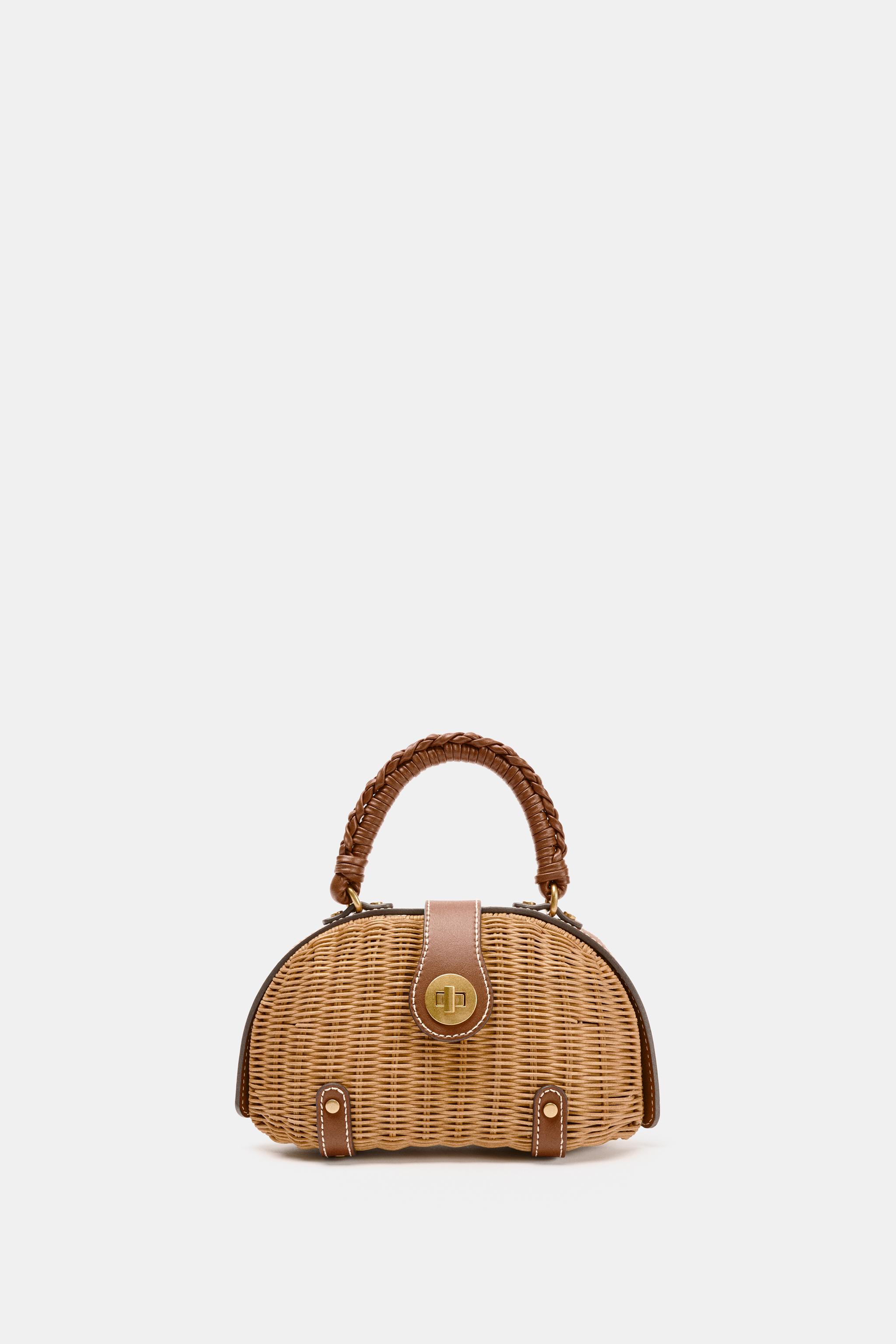 RIGID MINI CROSSBODY BAG - taupe brown | ZARA United States