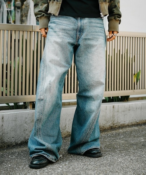 3D TWISTED WIDE LEG JEANS | NVRFRGT