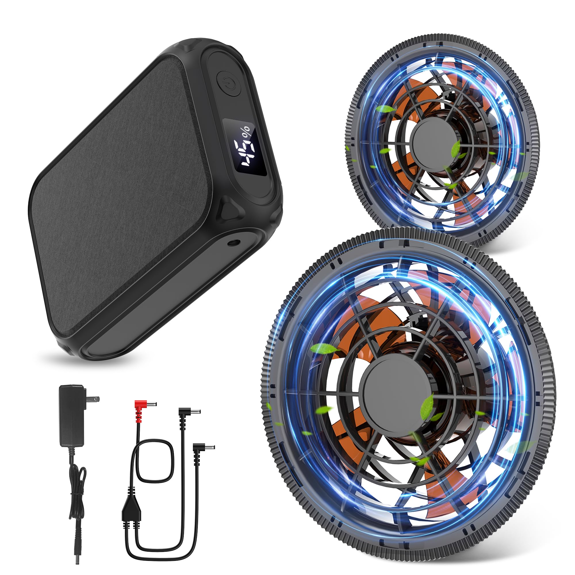 DEALGO 【2025業界最強43V/30000mAh】空調作業服 ファンバッテリー